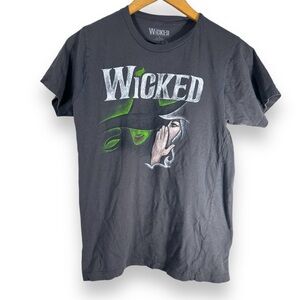 Wear Wicked Gray Broadway Musical Graphic Cotton Tshirt Size Small